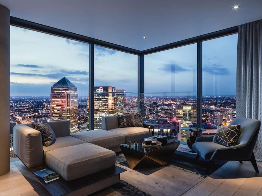 לונדון Skyview Waterside City Luxury Apartment מראה חיצוני תמונה